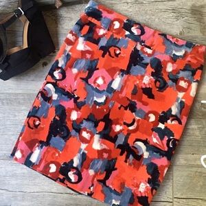 💐 Anthropologie Corduroy Floral Pencil Skirt 💐